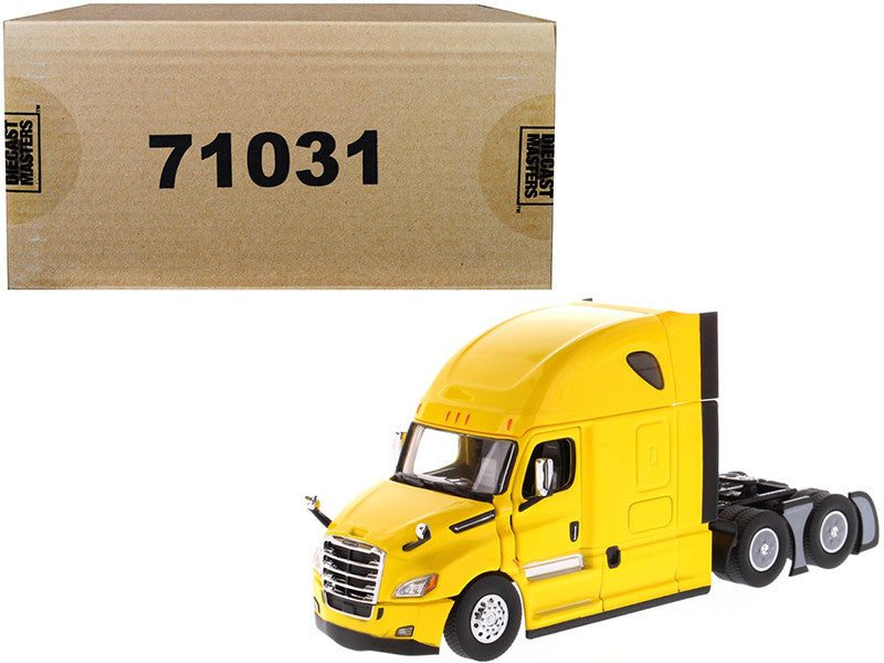 Freightliner New Cascadia Sleeper Cab Truck Tractor Yellow 1/50 Diecast Model by Diecast Masters by Diecast Masters