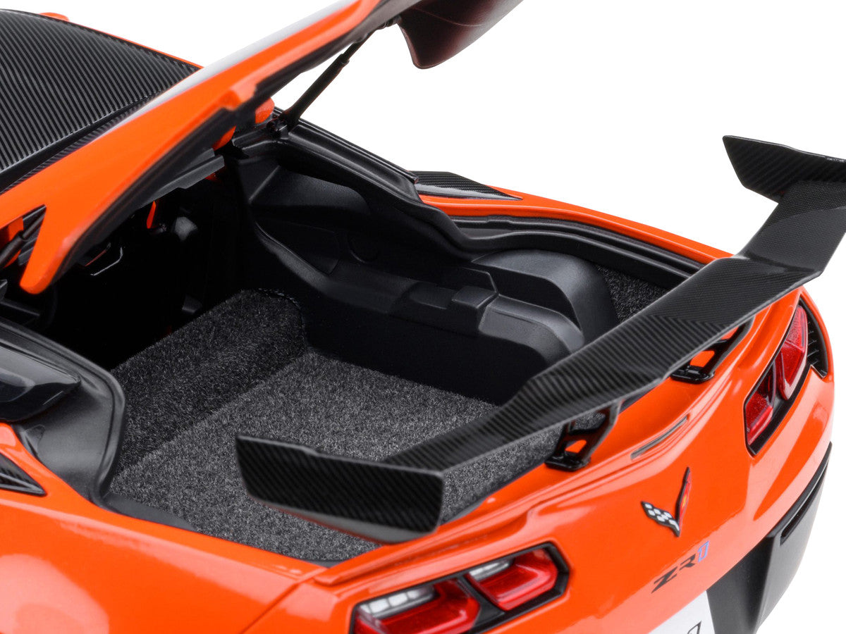 2019 Chevrolet Corvette C7 ZR1 Sebring Orange Tintcoat with Carbon Top 1/18 Model Car by Autoart by Autoart