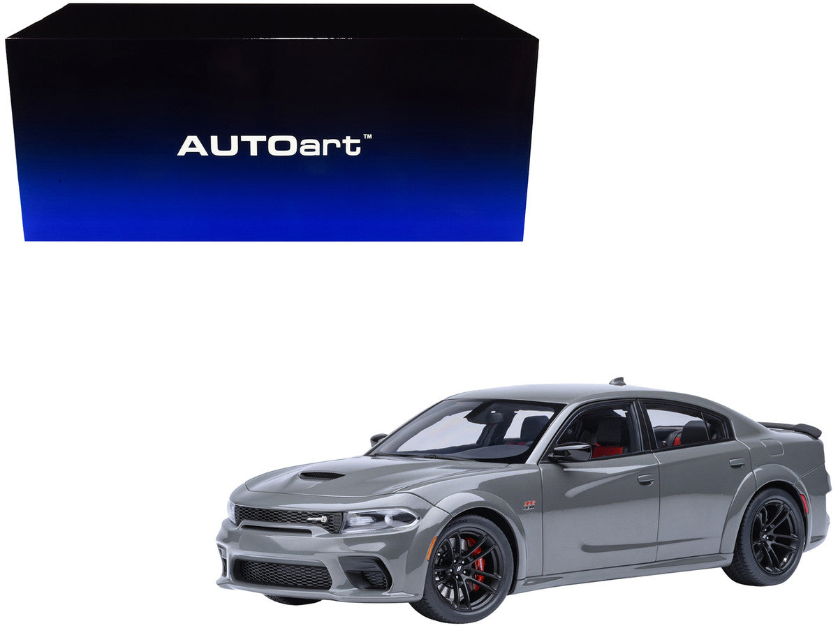 Dodge Charger Scat Pack Widebody Destroyer Gray 1/18 Model Car by Autoart by Autoart