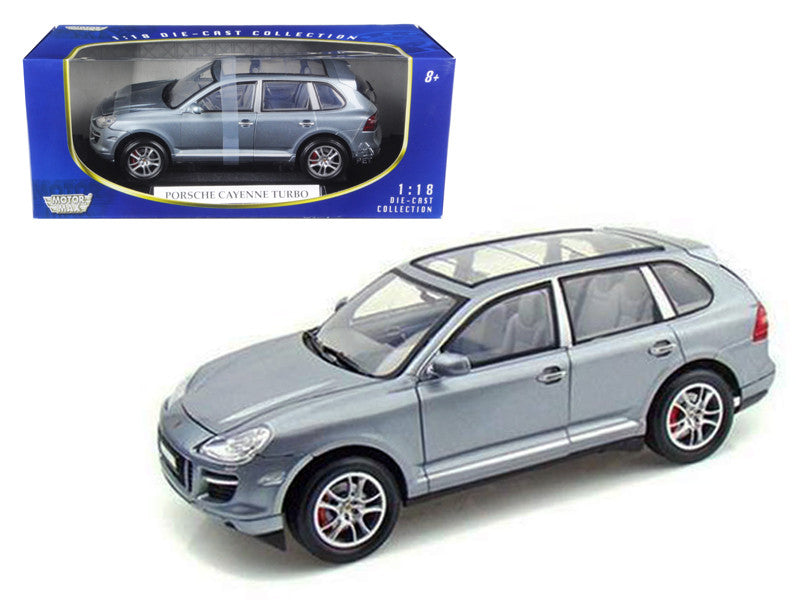 2008 Porsche Cayenne Turbo Silver 1/18 Diecast Model Car by Motormax by Motormax