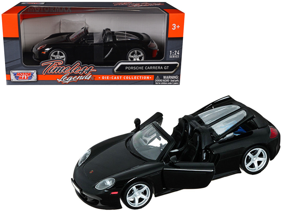 Porsche Carrera GT Black 1/24 Diecast Car Model by Motormax by Motormax