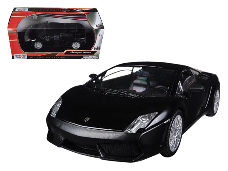 Lamborghini Gallardo LP-560-4 Matt Black 1/24 Diecast Car Model by Motormax by Motormax