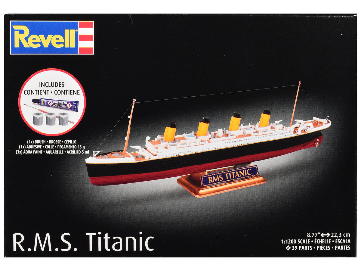 Level 4 Model Kit R.M.S. Titanic All-Included Kit 1/1200 Scale Model by Revell by Revell