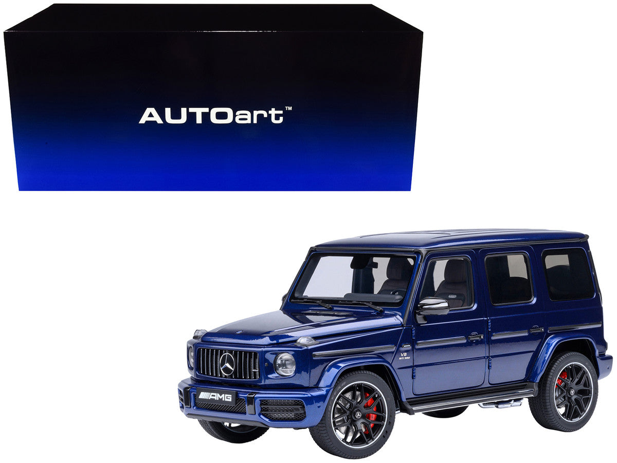 2019 Mercedes-Benz AMG G63 Brilliant Blue Metallic 1/18 Model Car by Autoart by Autoart