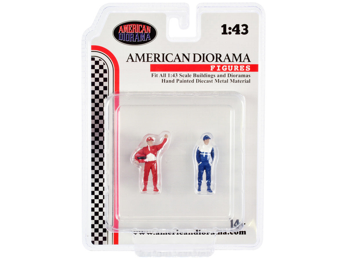 "Racing Legends" 90's Set of 2 Diecast Figures for 1/43 Scale Models by American Diorama by American Diorama