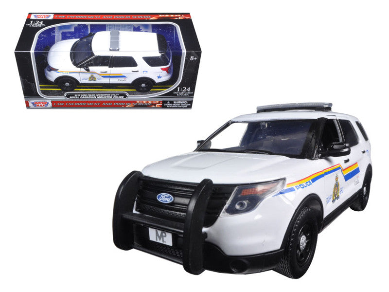 2015 Ford Police Interceptor Utility with Light Bar "RCMP Royal Canadian Mounted Police" White 1/24 Diecast Model Car by Motormax by Motormax
