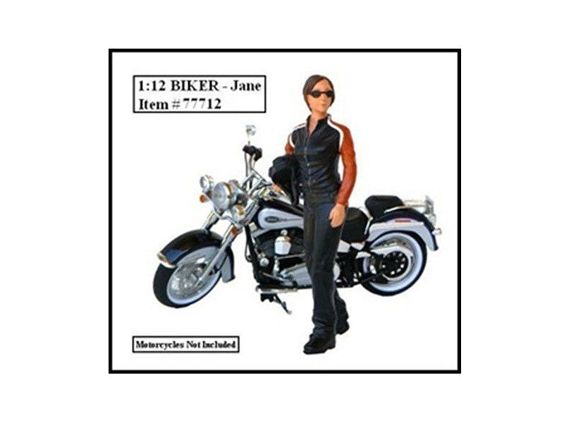 Biker Jane Figure For 1:12 Models by American Diorama by American Diorama