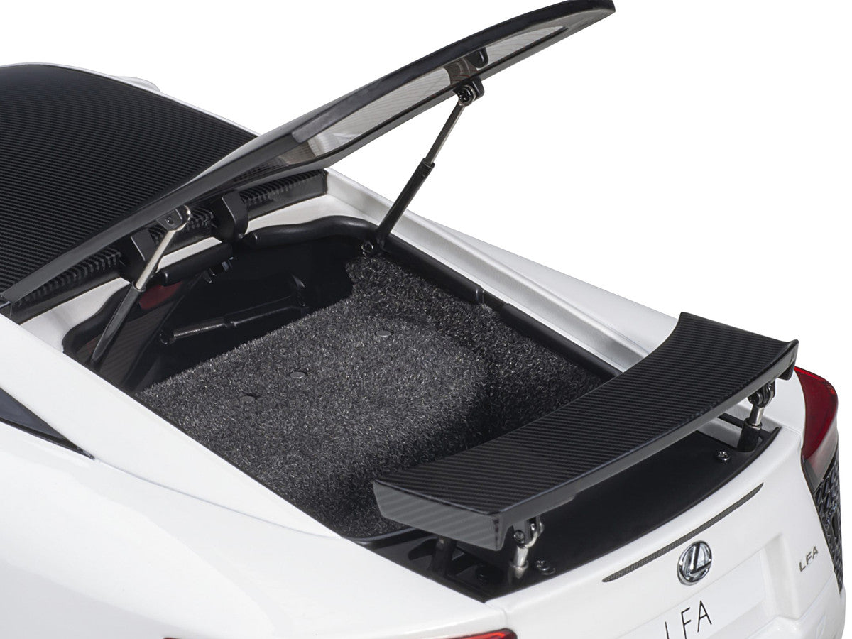Lexus LFA Whitest White with Carbon Top 1/18 Model Car by Autoart by Autoart