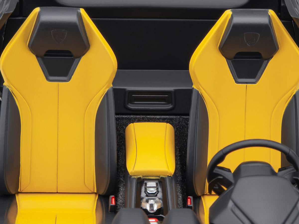 Lamborghini Huracan GT "LB-Silhouette Works" Yellow Metallic with Black Top 1/18 Model Car by Autoart by Autoart