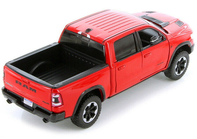 2019 RAM 1500 Rebel Crew Cab Pickup Truck Red 1/24 Diecast Model Car by Motormax by Motormax