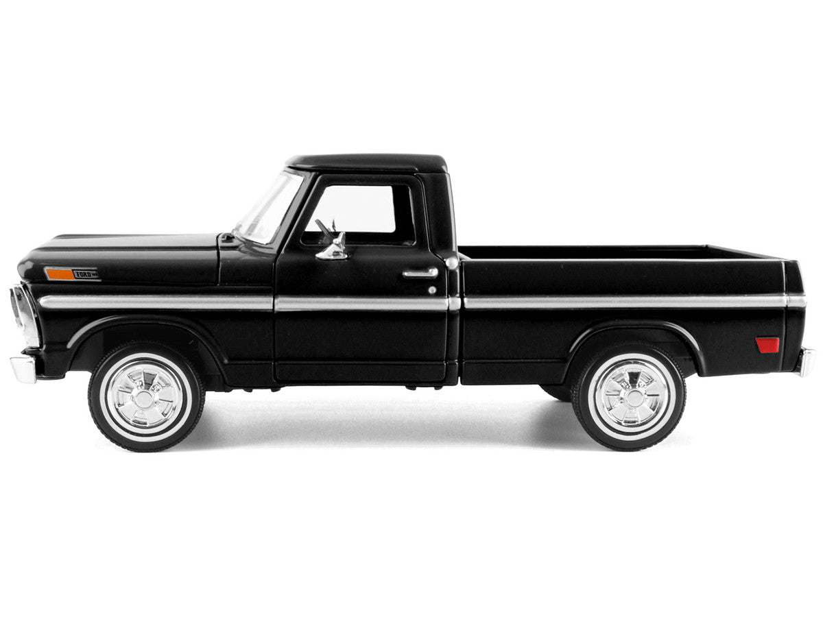 1972 Ford F-100 Pickup Truck Black "Timeless Legends" Series 1/24 Diecast Model Car by Motormax by Motormax