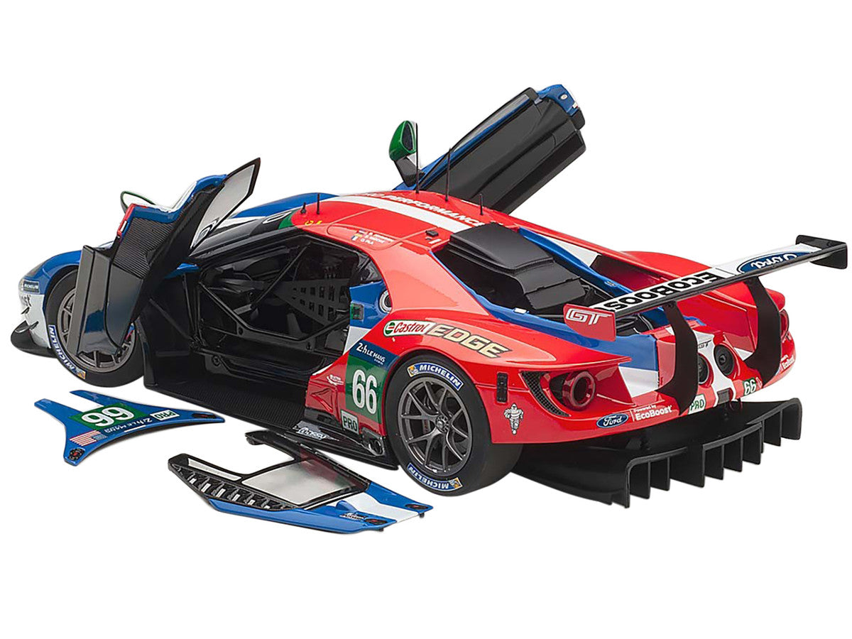Ford GT #66 B. Johnson - S. Mucke - O. Pla Le Mans (2016) 1/18 Model Car by Autoart by Autoart
