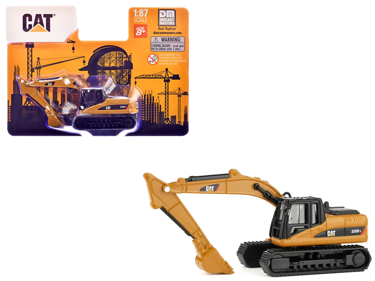 CAT Caterpillar 320D L Hydraulic Excavator Yellow 1/87 (HO) Diecast Model by Diecast Masters by Diecast Masters