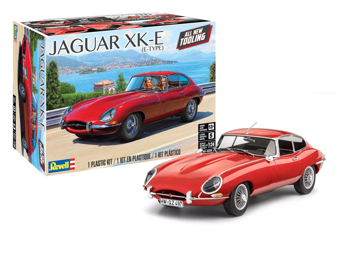 Level 5 Model Kit Jaguar XK-E (E-Type) 1/24 Scale Model by Revell by Revell