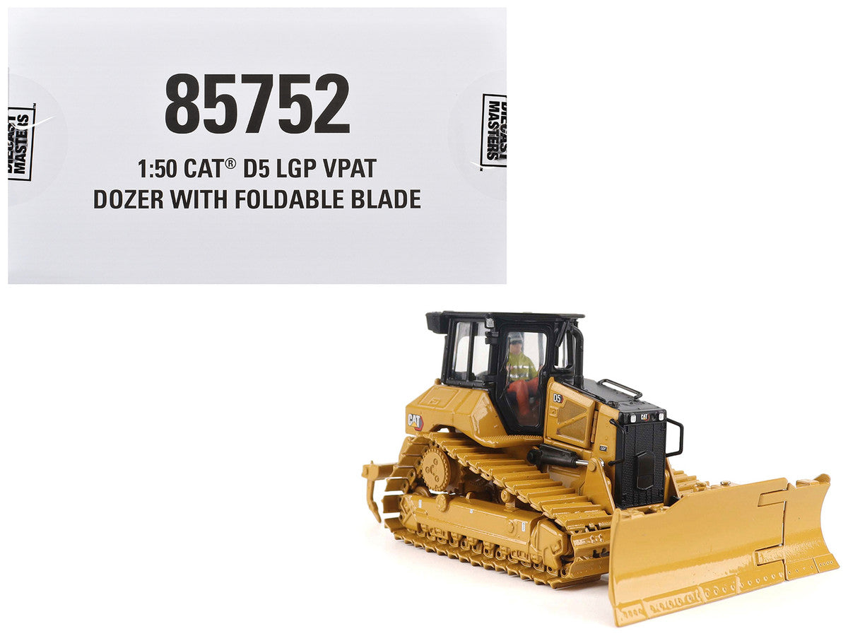 CAT Caterpillar D5 LGP Track-Type Dozer Yellow "High Line" Series 1/50 Diecast Model by Diecast Masters by Diecast Masters