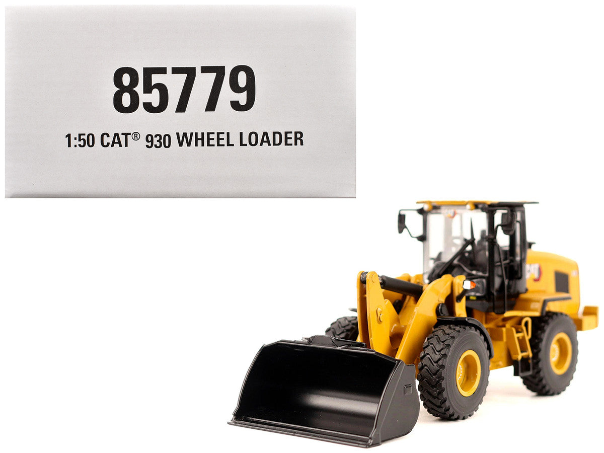 CAT Caterpillar 930 Wheel Loader with Operator Yellow "High Line" Series 1/50 Diecast Model by Diecast Masters by Diecast Masters