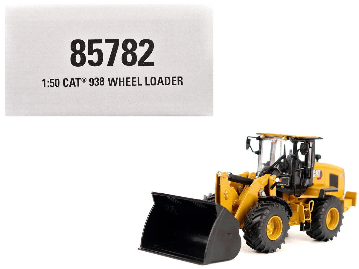 CAT Caterpillar 938 Wheel Loader with Operator Yellow "High Line" Series 1/50 Diecast Model by Diecast Masters by Diecast Masters
