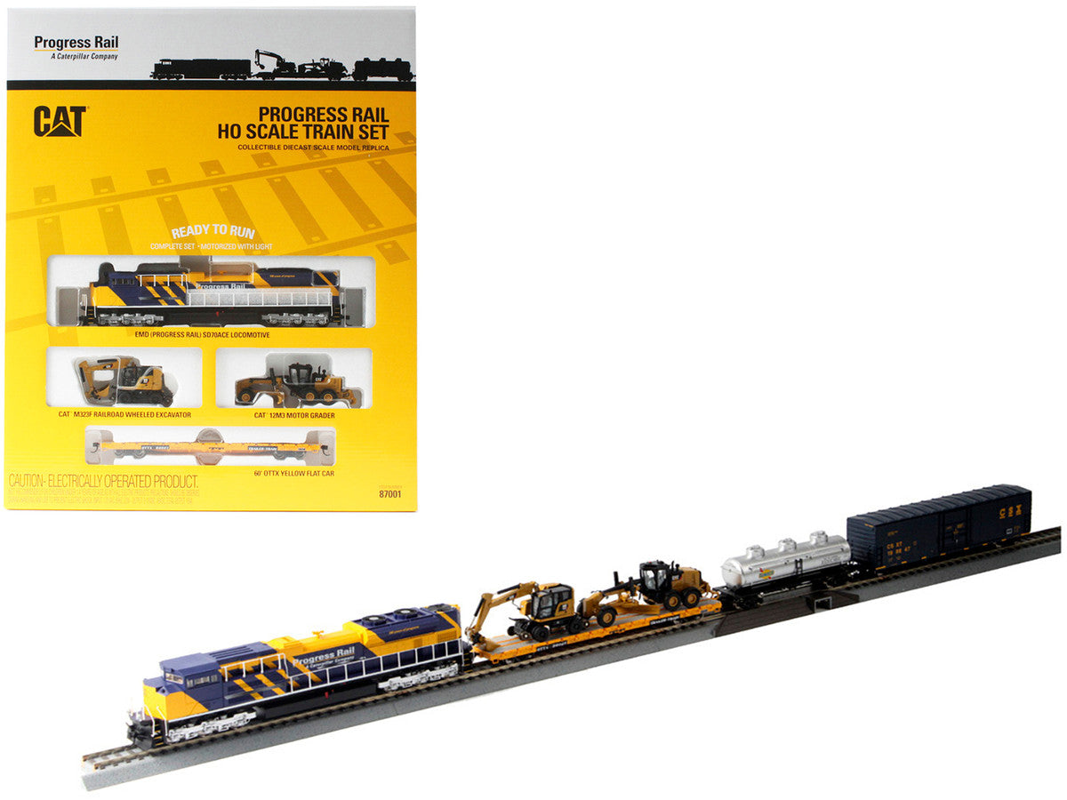 Progress Rail 100th Anniversary Train Set 1/87 (HO) Diecast Models by Diecast Masters by Diecast Masters