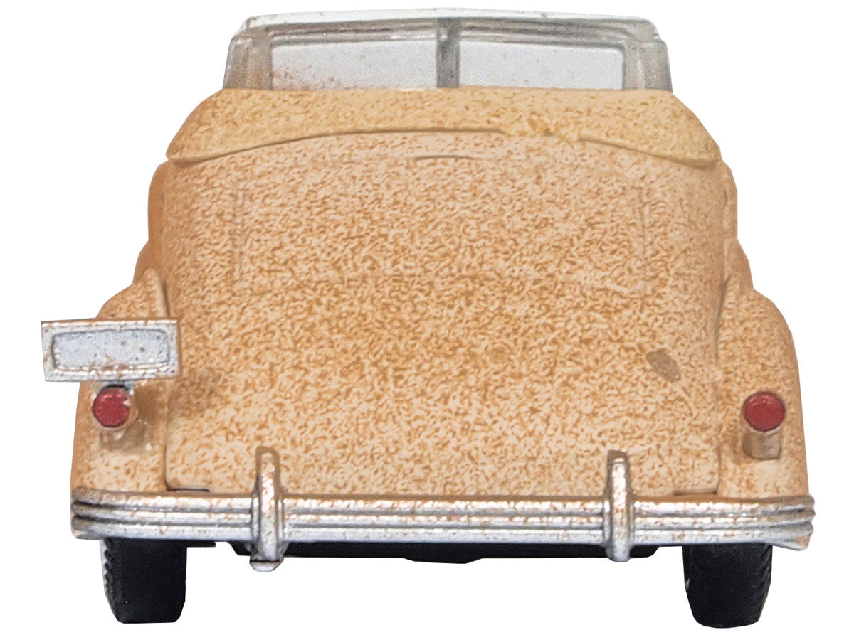 1936 Buick Special Convertible Coupe Beige (Rusted) "Junkyard Project" 1/87 (HO) Scale Diecast Model Car by Oxford Diecast by Oxford Diecast