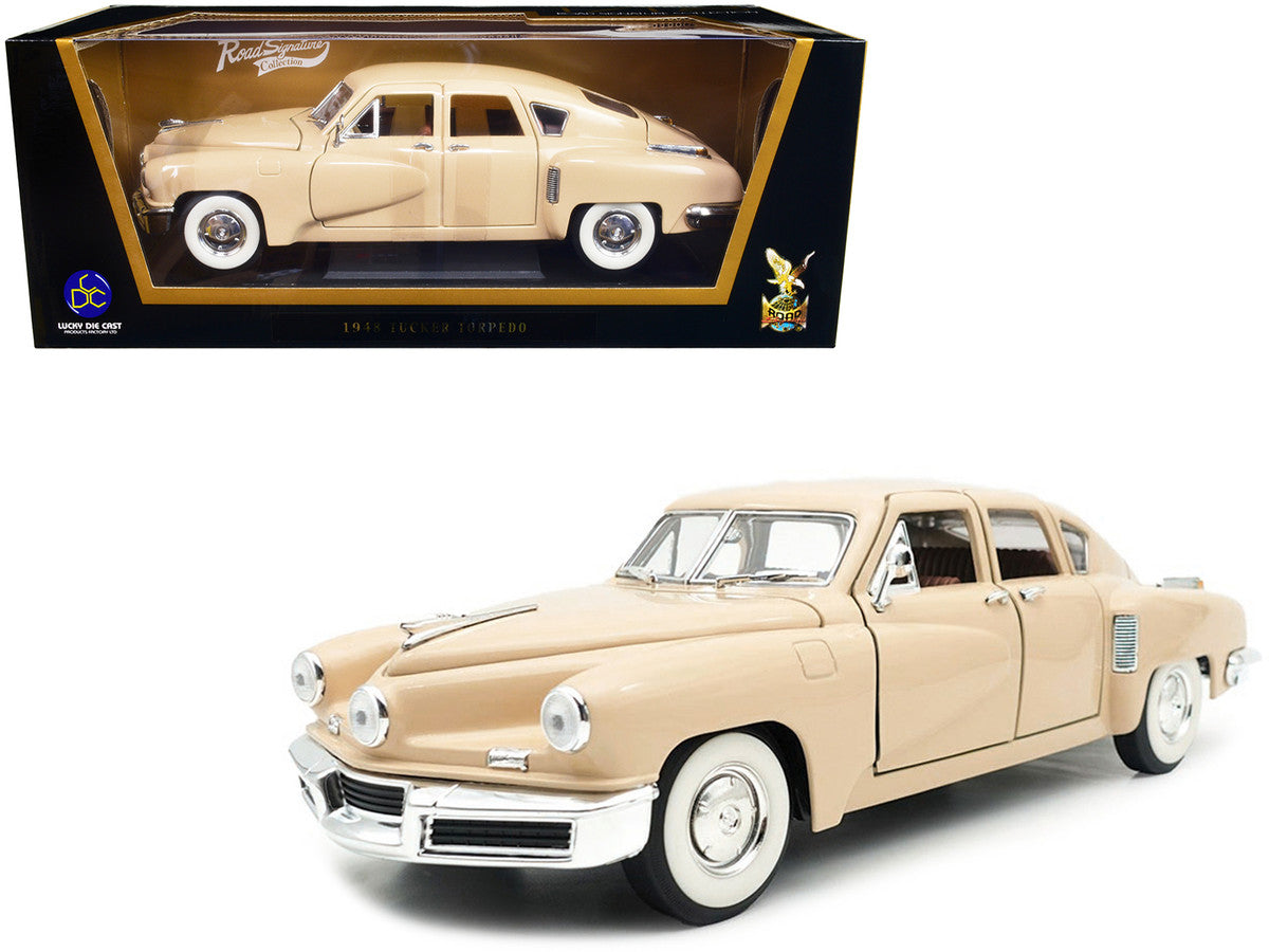 1948 Tucker Torpedo Cream 1/18 Diecast Model Car by Road Signature by Road Signature