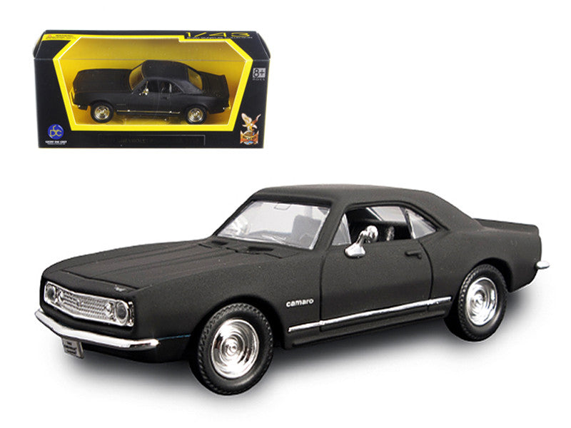 1967 Chevrolet Camaro Z28 Matt Black 1/43 Diecast Model Car by Road Signature by Road Signature