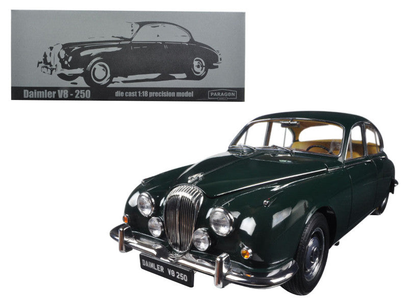 1967 Daimler V8-250 British Racing Green Left Hand Drive 1/18 Diecast Model Car by Paragon by Paragon
