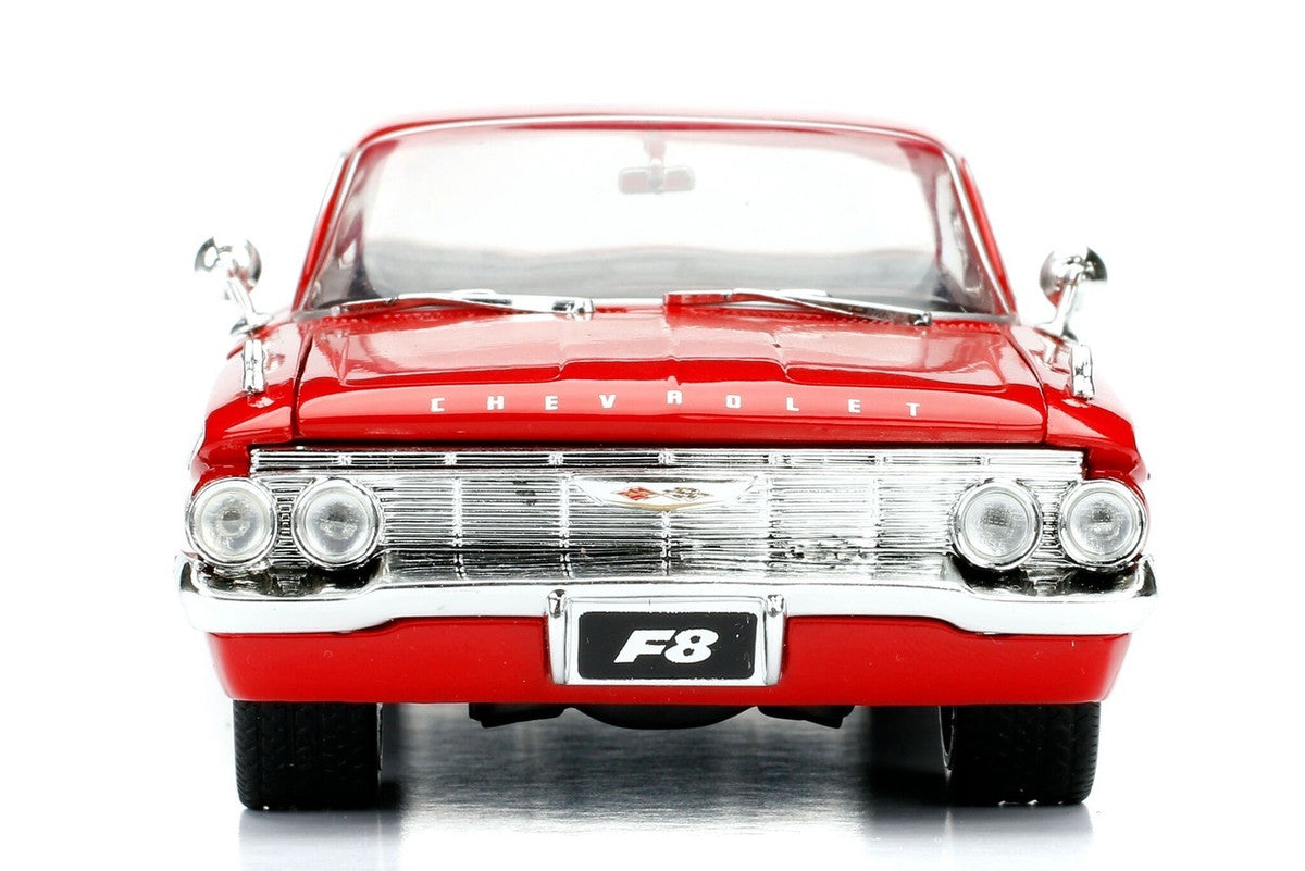 Dom's Chevrolet Impala Red "Fast & Furious F8: The Fate of the Furious" (2017) Movie "25 Years of Fast & Furious" Series 1/24 Diecast Model Car by Jada by Jada