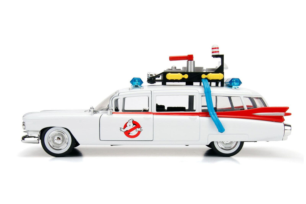 1959 Cadillac Ambulance Ecto-1 White "Ghostbusters" Movie "Hollywood Rides" Series 1/24 Diecast Model Car by Jada by Jada