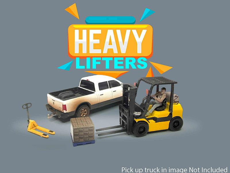 "Heavy Lifters" 4 piece Diecast Set Limited Edition for 1/64 Scale Models by American Diorama by American Diorama