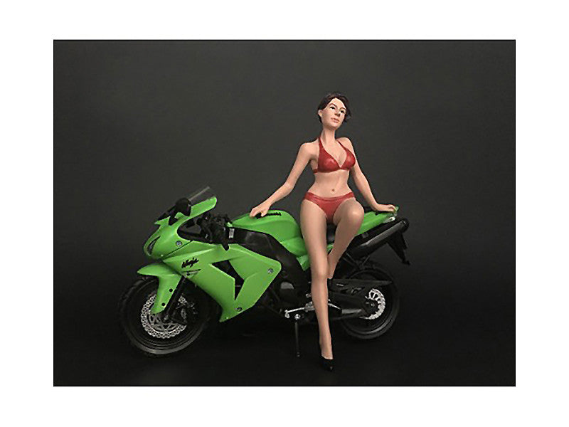 Hot Bike Model Elizabeth Figurine for 1/12 Scale Motorcycle Models by American Diorama by American Diorama
