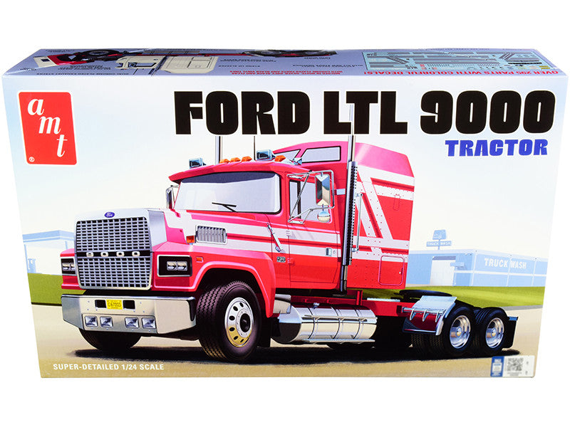 Skill 3 Model Kit Ford LTL 9000 Semi Tractor 1/24 Scale Model by AMT by AMT