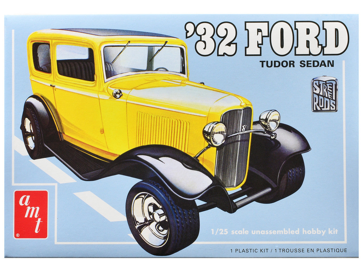 Skill 2 Model Kit 1932 Ford Tudor Sedan "Street Rods" Series 1/25 Scale Model by AMT by AMT