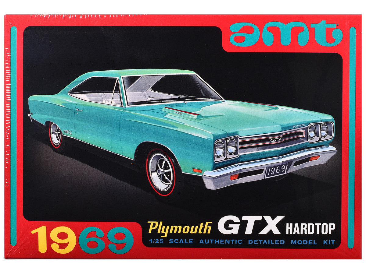 Skill 2 Model Kit 1969 Plymouth GTX Hardtop 1/25 Scale Model by AMT by AMT