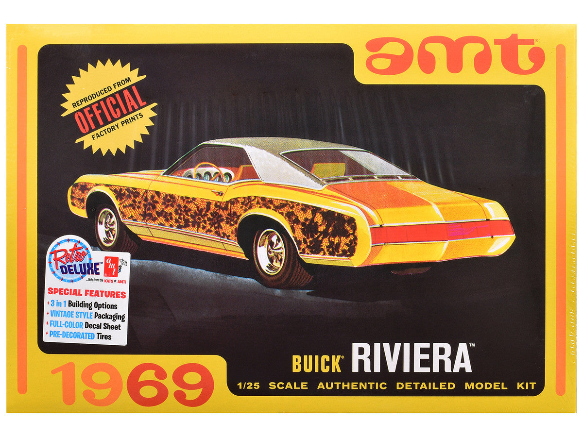 Skill 2 Model Kit 1969 Buick Riviera 1/25 Scale Model by AMT by AMT