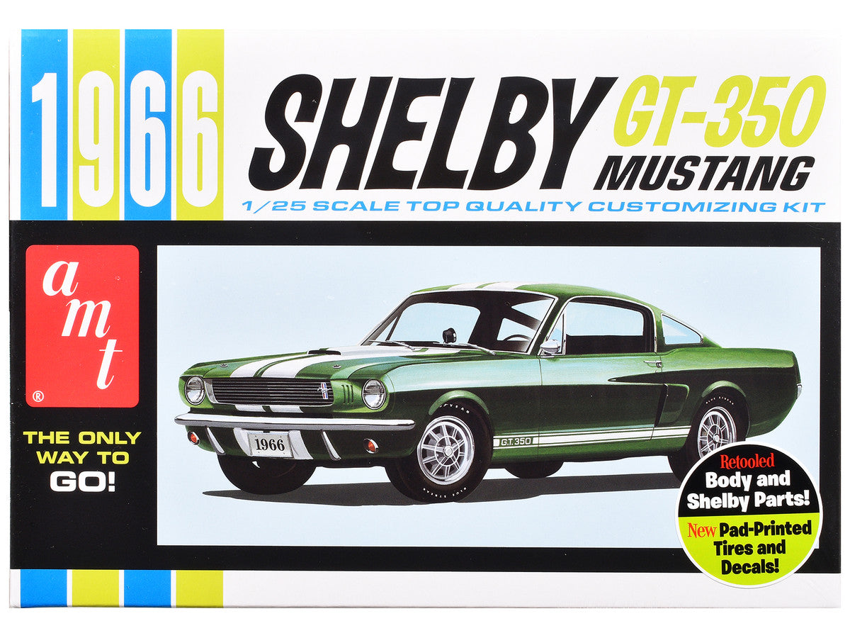 Skill 2 Model Kit 1966 Shelby Mustang GT-350 1/25 Scale Model by AMT by AMT