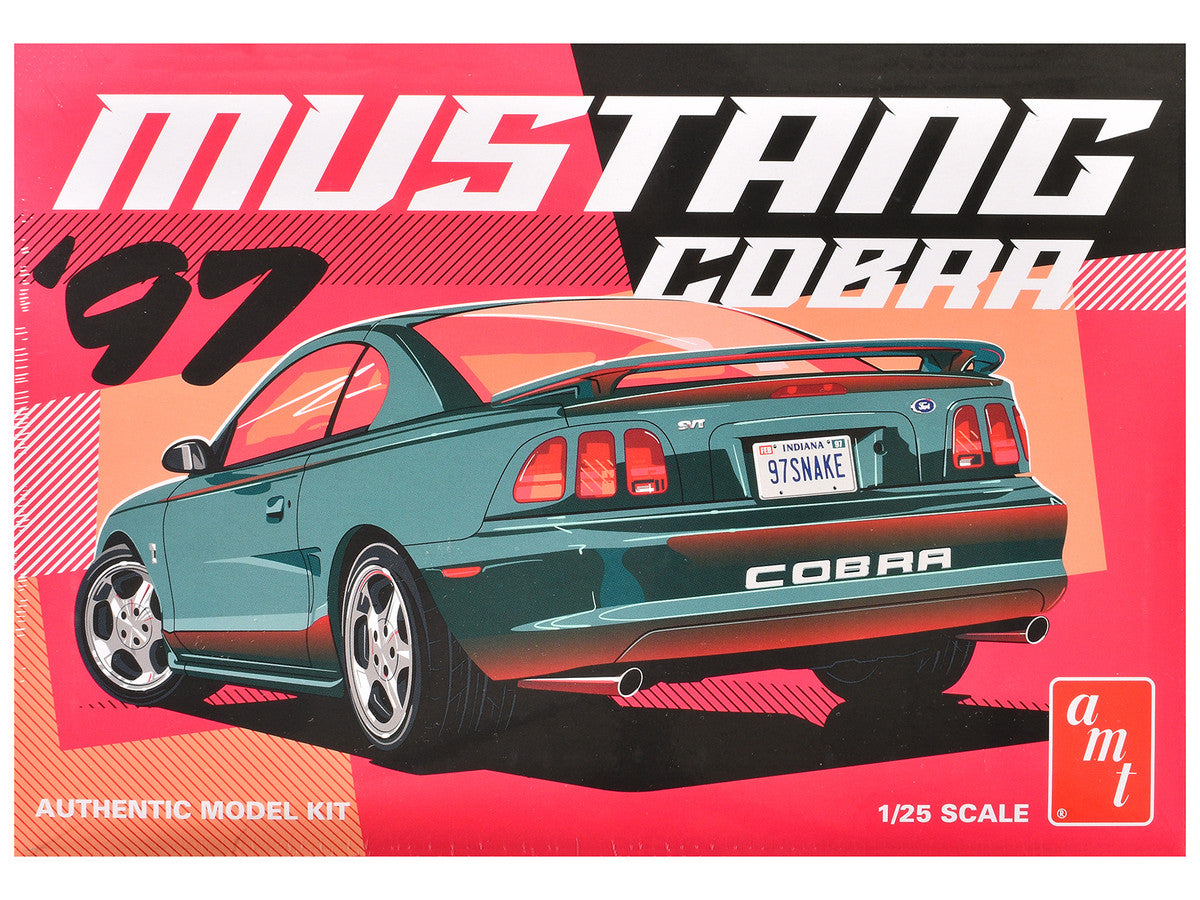 Skill 2 Model Kit 1997 Ford Mustang Cobra 1/25 Scale Model by AMT by AMT