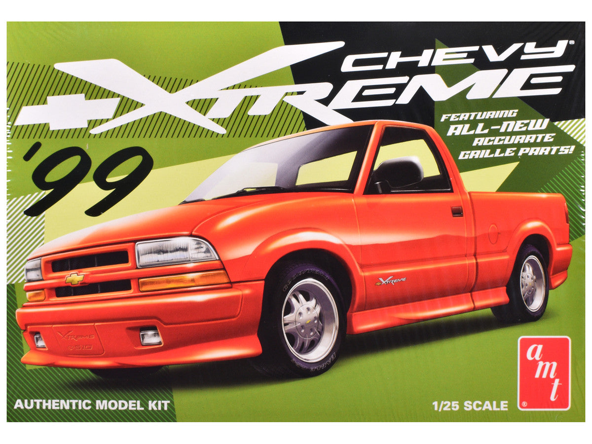Skill 2 Model Kit 1999 Chevrolet S-10 Xtreme Pickup Truck 1/25 Scale Model by AMT by AMT