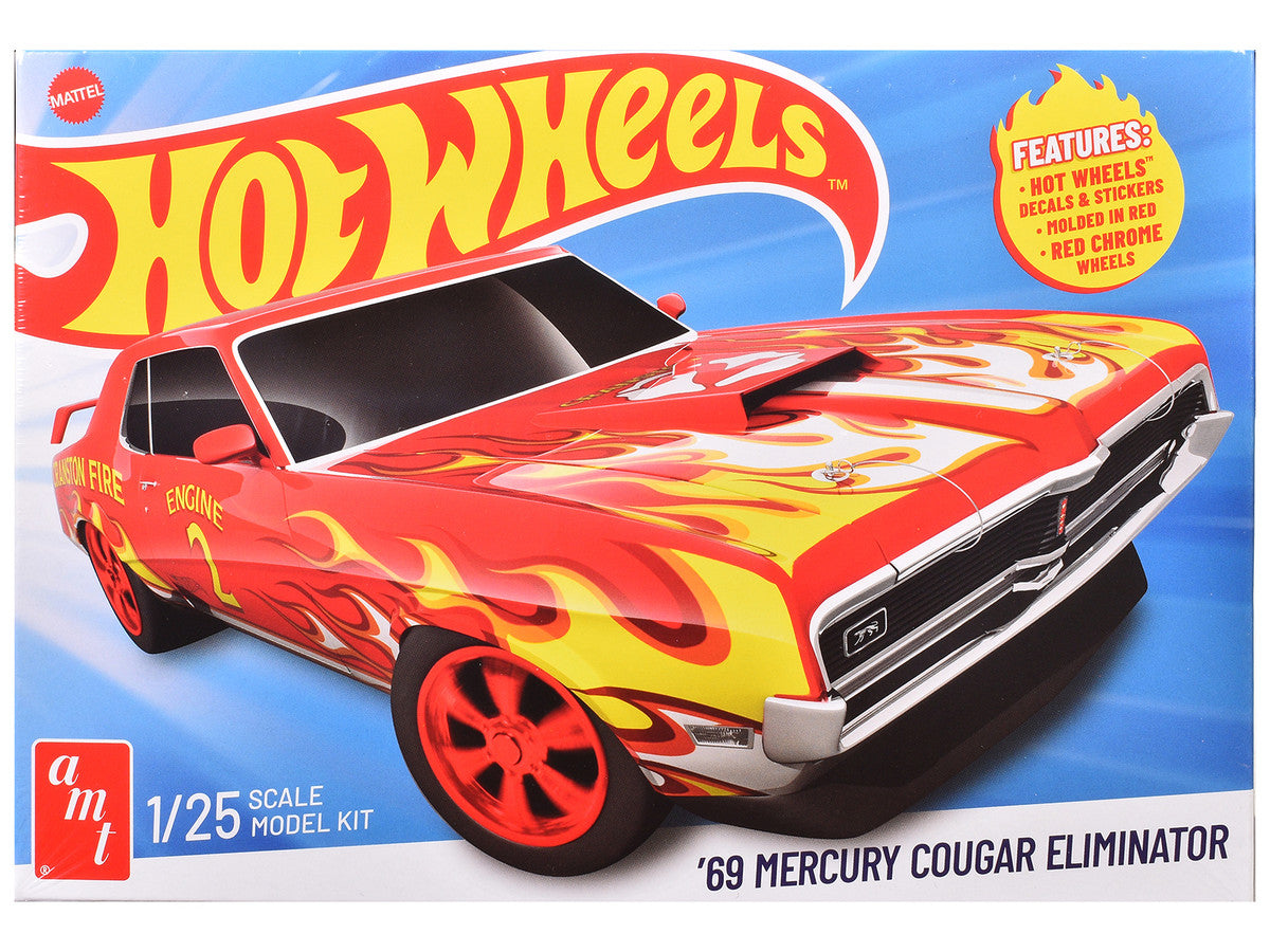 Skill 2 Model Kit 1969 Mercury Cougar Eliminator "Hot Wheels" 1/25 Scale Model by AMT by AMT