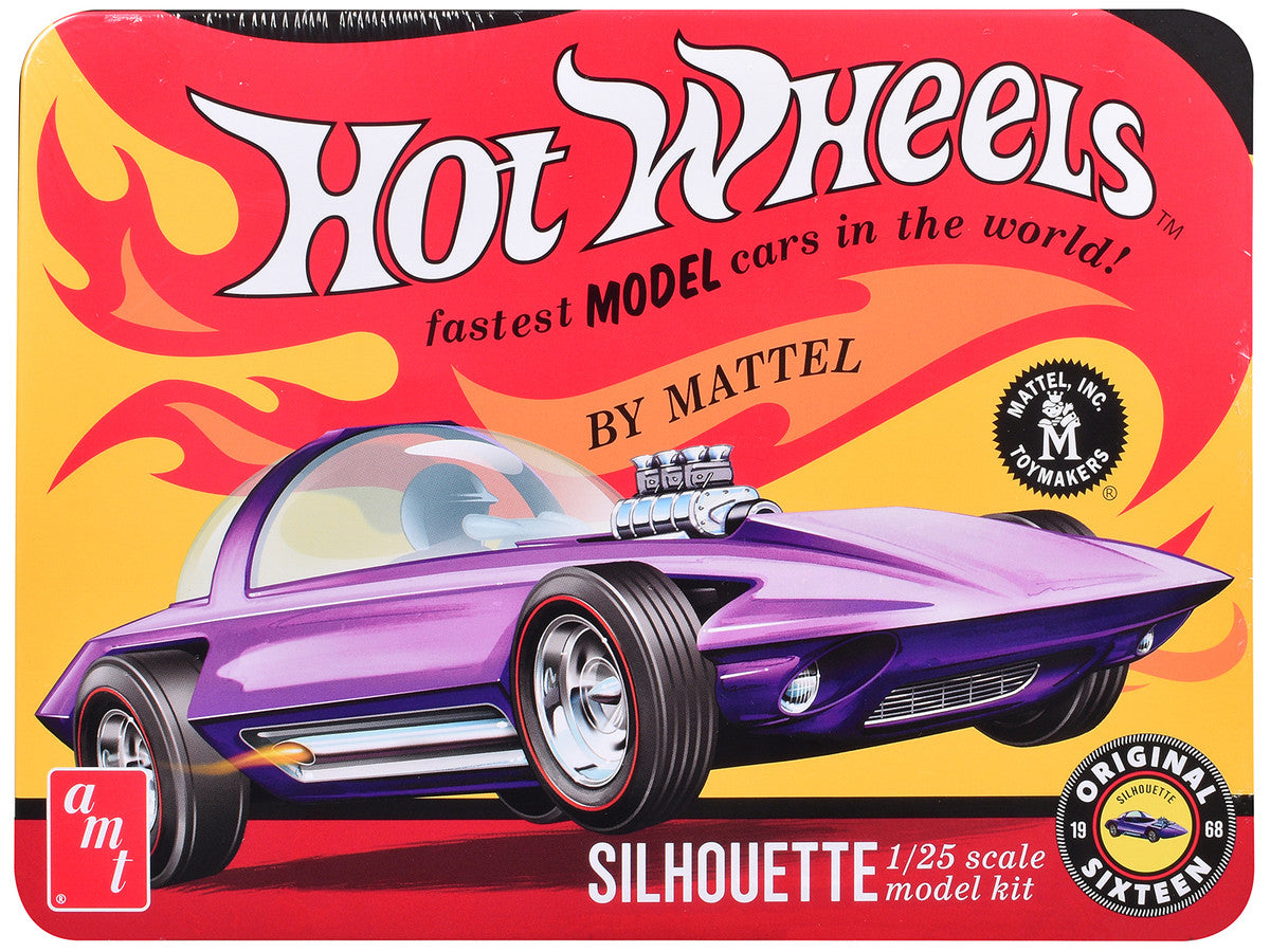 Skill 2 Model Kit Hot Wheels Silhouette with Collector Tin 1/25 Scale Model by AMT by AMT