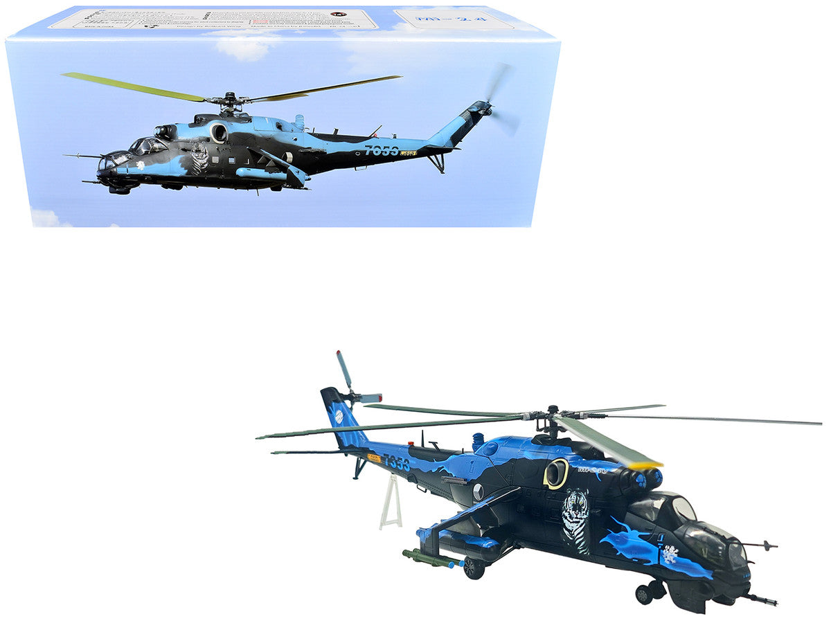 Mil Mi-24V Hind-E Helicopter "7353 231 Squadron 23 Wing NATO Tiger Meet Turkey" (2005) Czech Air Force 1/48 Diecast Model by Bless Wing by Bless Wing