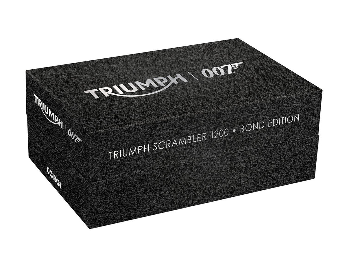 Triumph Scrambler 1200 "Bond Edition" Motorcycle Black 007 James Bond "No Time to Die" (2021) Movie 1/12 Diecast Model by Corgi by Corgi