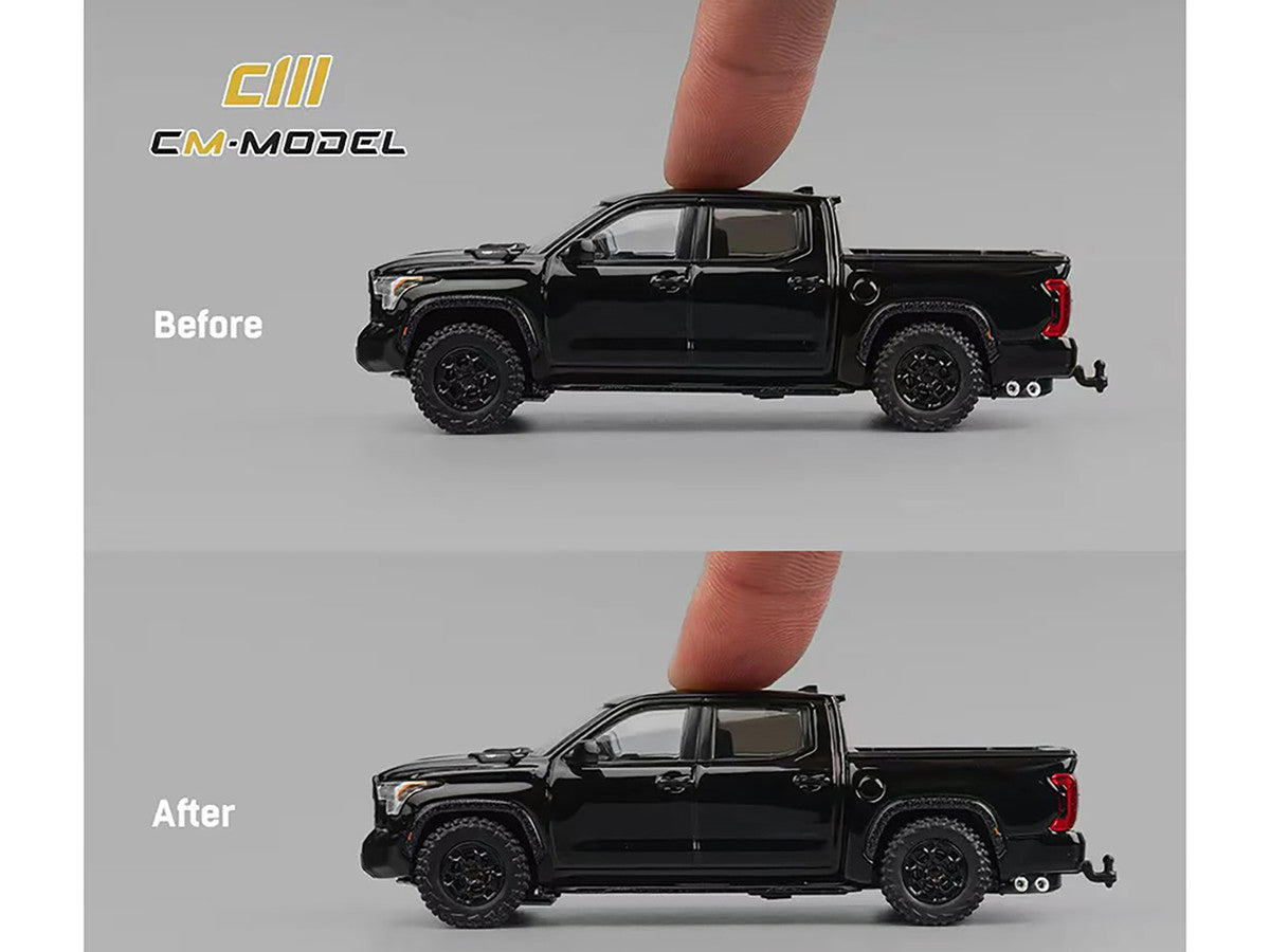 Toyota Tundra Pickup Truck Black 1/64 Diecast Model Car by CM Models by CM Models