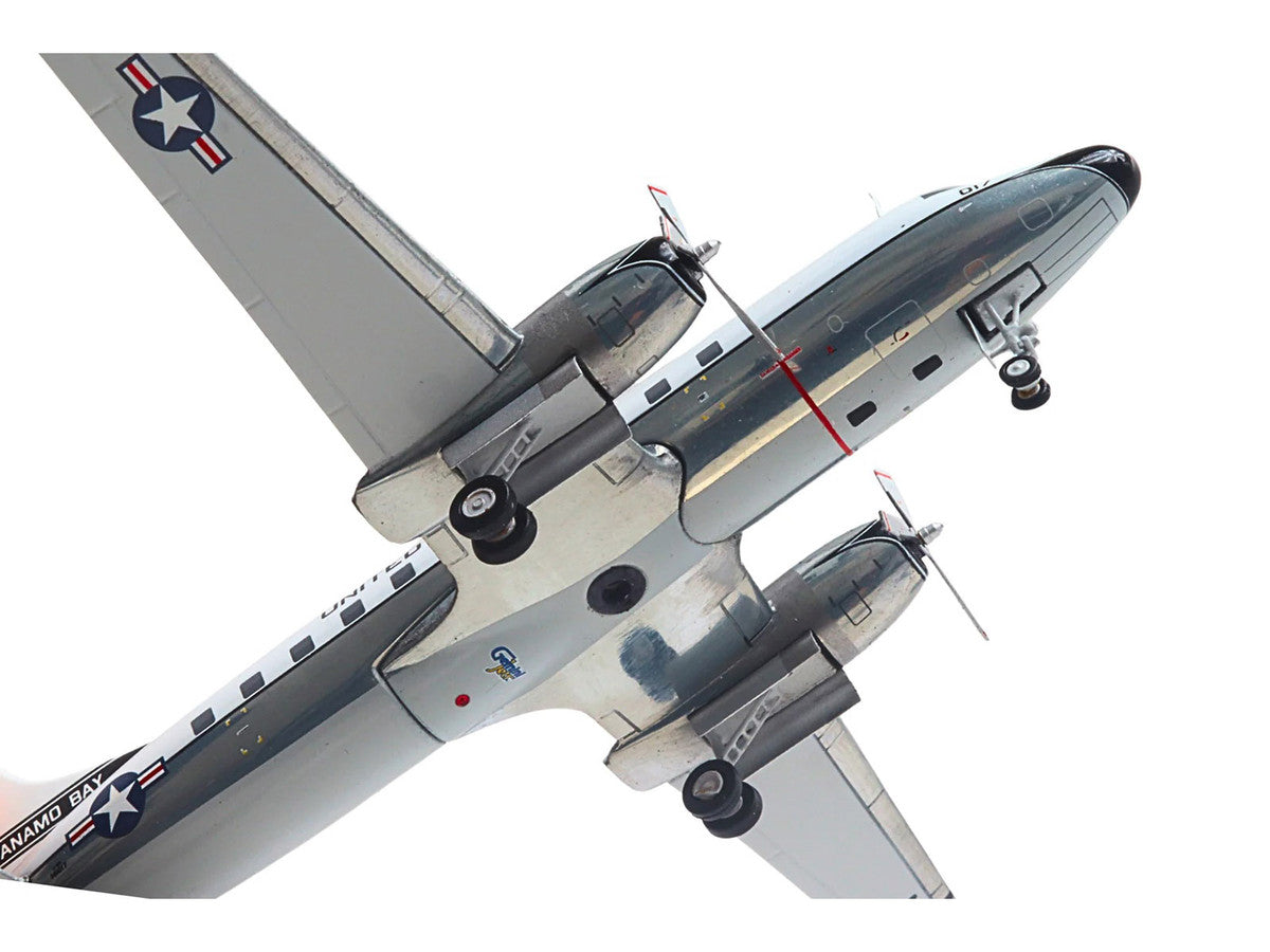 Convair C-131 Samaritan Transport Aircraft "United States Navy - NAS Guantanamo Bay" (141017) White and Gray "Gemini 200" Series 1/200 Diecast Model Airplane by GeminiJets by GeminiJets