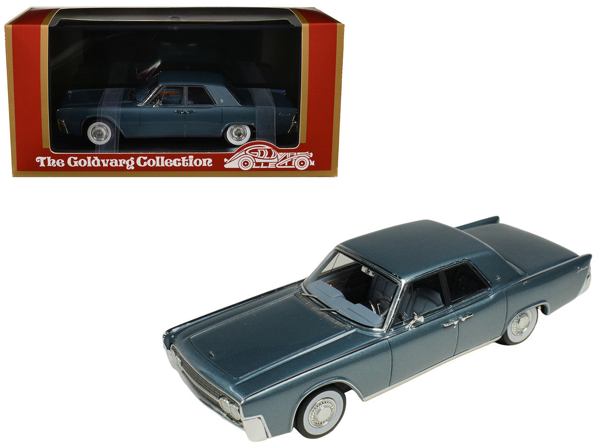 1962 Lincoln Continental Oxford Gray Metallic with Blue Interior Limited Edition to 200 pieces Worldwide 1/43 Model Car by Goldvarg Collection by Goldvarg Collection