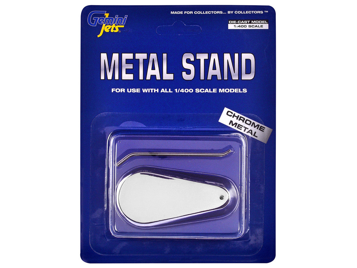 Chrome Metal Display Stand for 1/400 Scale Models by GeminiJets by GeminiJets