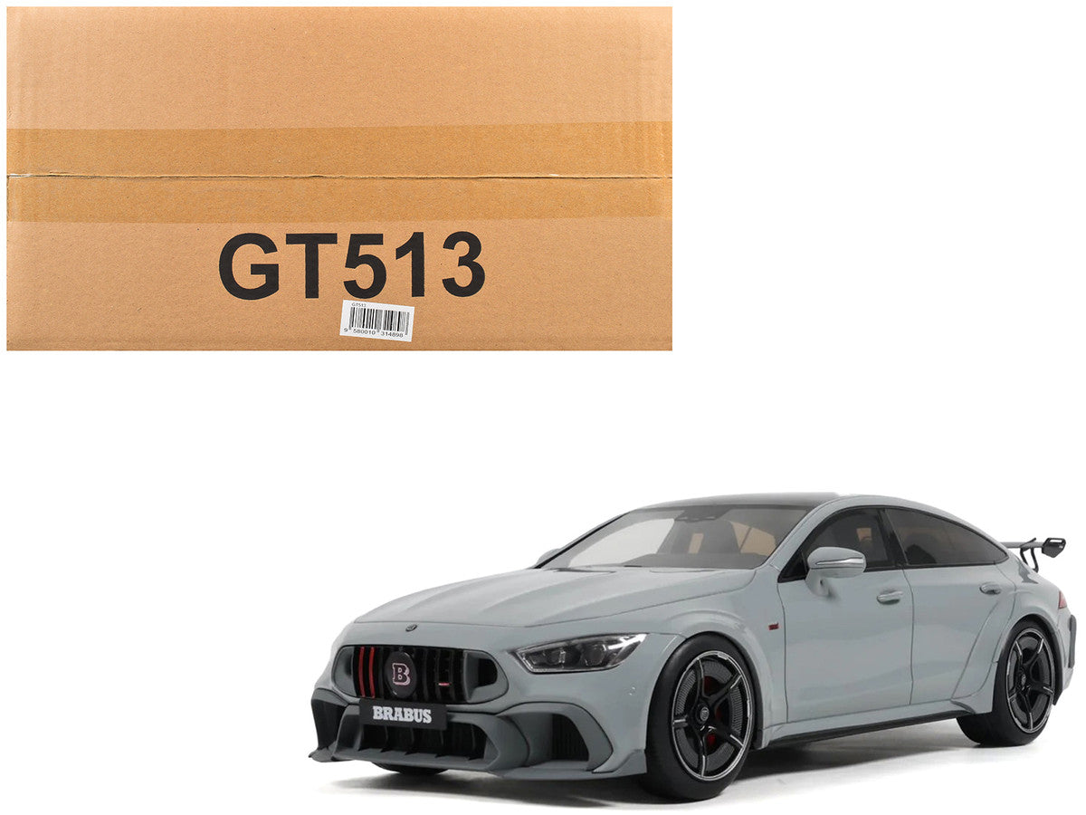 2024 Brabus Rocket 1000 Nardo Gray with Black Top 1/18 Model Car by GT Spirit by GT Spirit