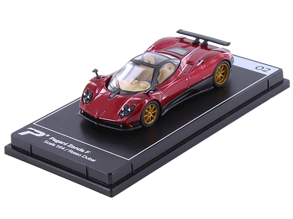 Pagani Zonda F Rosso Dubai Red Metallic "Hypercar League Collection" 1/64 Diecast Model Car by PosterCars by PosterCars