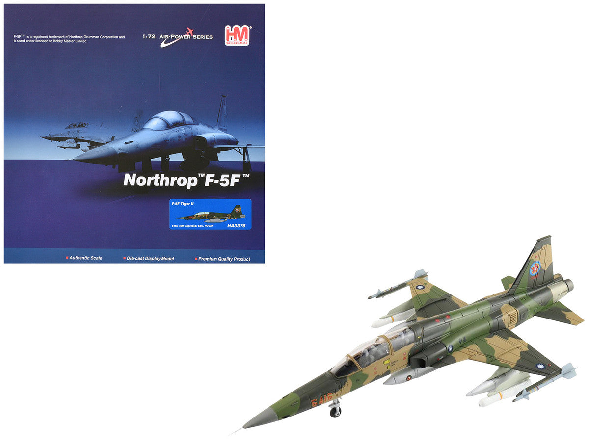 Northrop F-5F Tiger II Aircraft "46th Aggressor Squadron 7th Flight Training Wing" Republic of China Air Force "Air Power Series" 1/72 Diecast Model by Hobby Master by Hobby Master