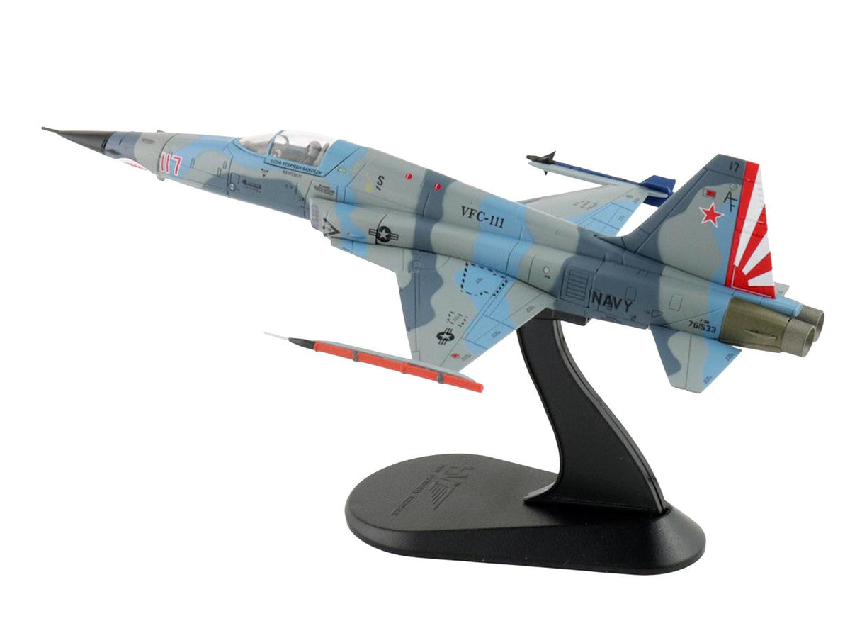Northrop F-5N Tiger II Aircraft "Red 117 761533 Adversary Fighter VFC-111 Sundowners" (2017) United States Navy "Air Power Series" 1/72 Diecast Model by Hobby Master by Hobby Master