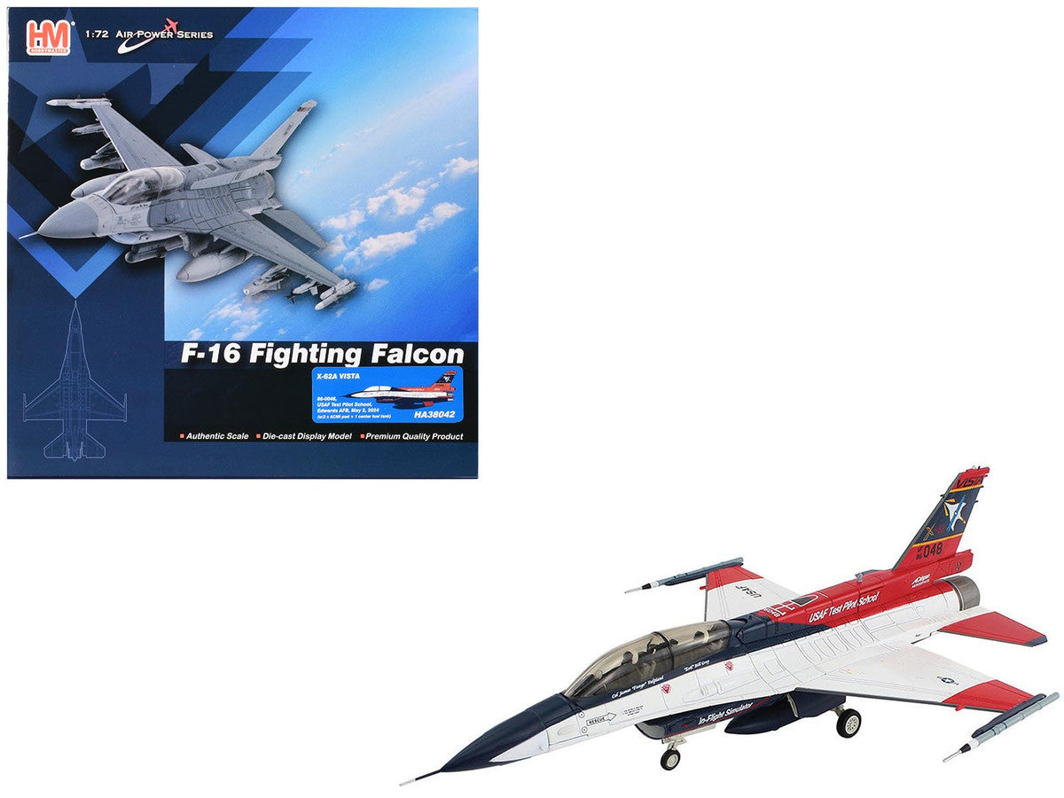 General Dynamics X-62A VISTA Aircraft "86-0048 USAF Test Pilot School Edwards Air Force Base" (2024) United States Air Force "Air Power Series" 1/72 Diecast Model by Hobby Master by Hobby Master
